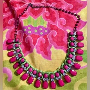 Pink and Green Necklace